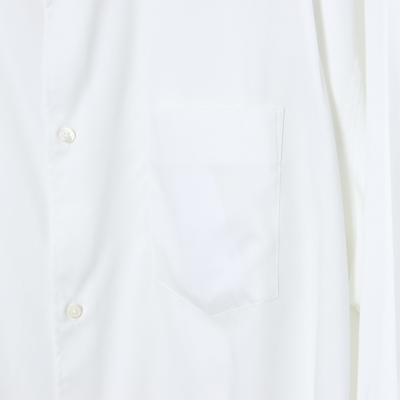 Graphpaper(����եڡ��ѡ�) Silicon Poplin Oversized Regular Collar Shirt