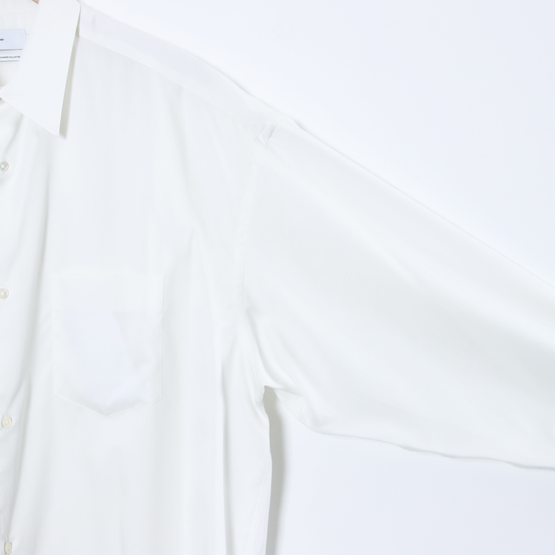 Graphpaper(����եڡ��ѡ�) Silicon Poplin Oversized Regular Collar Shirt