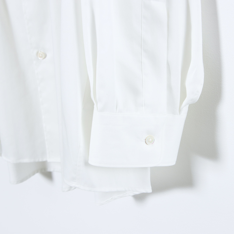 Graphpaper(����եڡ��ѡ�) Silicon Poplin Oversized Regular Collar Shirt