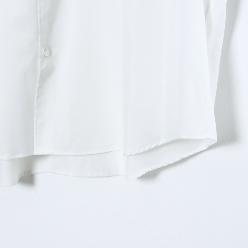 Graphpaper(����եڡ��ѡ�) Silicon Poplin Oversized Regular Collar Shirt