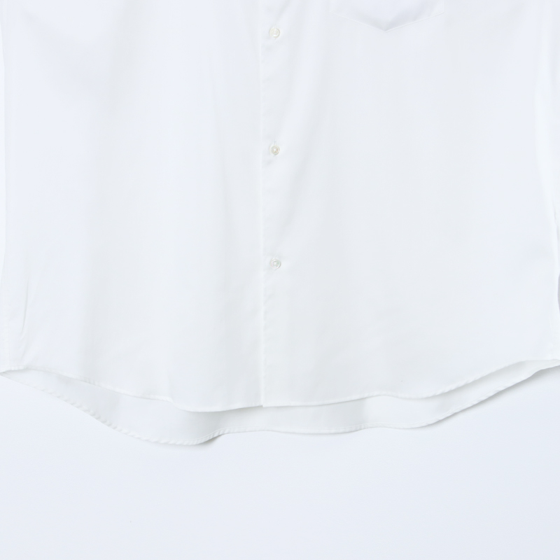 Graphpaper(����եڡ��ѡ�) Silicon Poplin Oversized Regular Collar Shirt