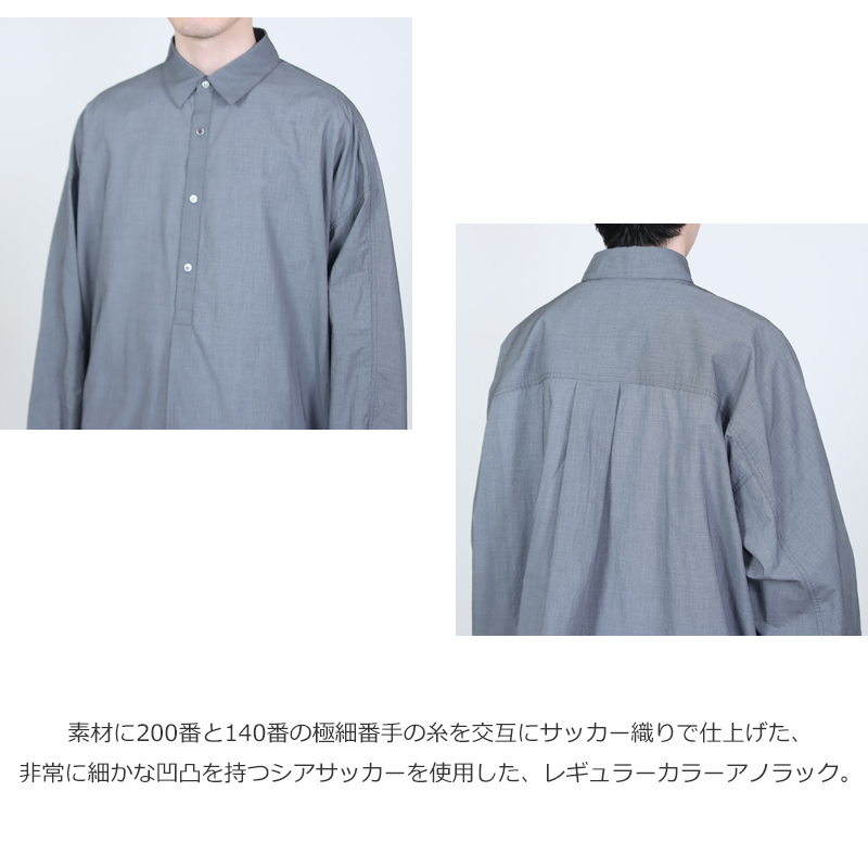 Graphpaper(����եڡ��ѡ�) Seersucker Pullover Shirt