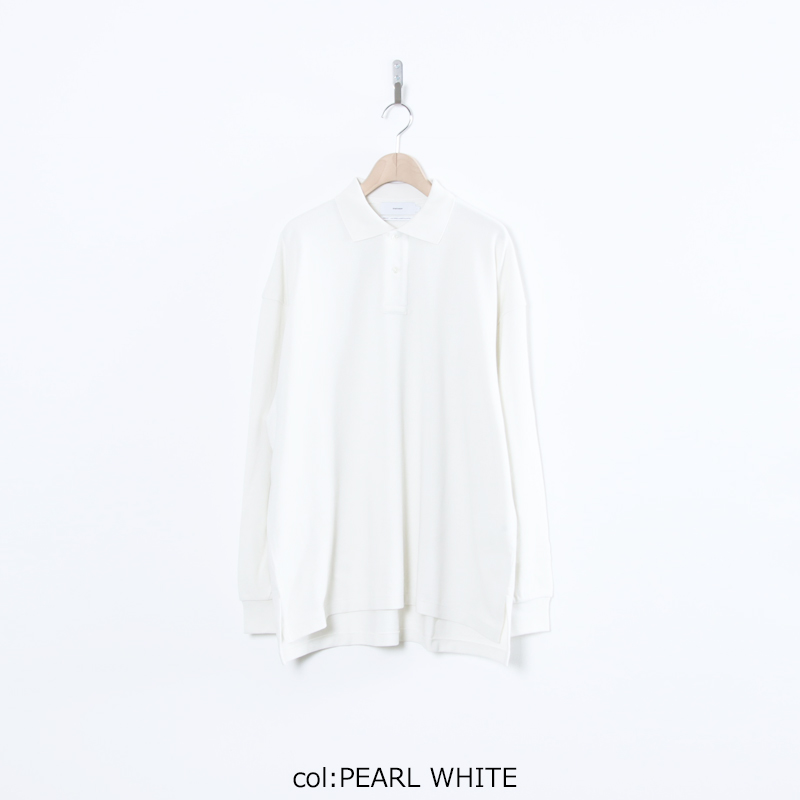 Graphpaper(����եڡ��ѡ�) Cotton Pique Jersey L/S Polo