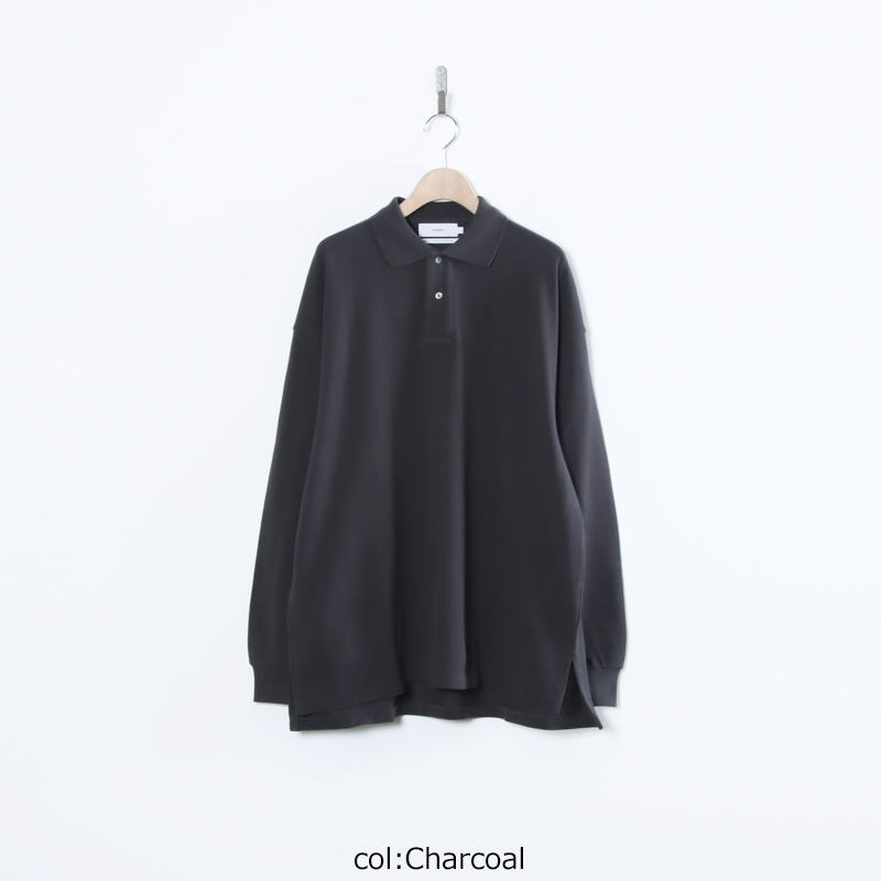 Graphpaper(����եڡ��ѡ�) Cotton Pique Jersey L/S Polo