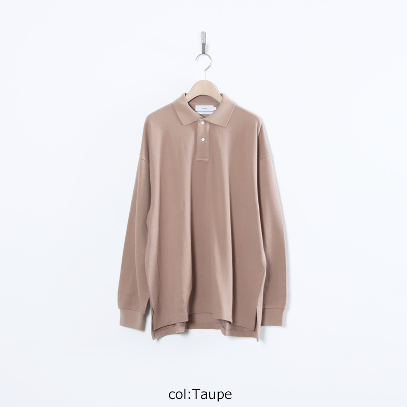 Graphpaper(����եڡ��ѡ�) Cotton Pique Jersey L/S Polo