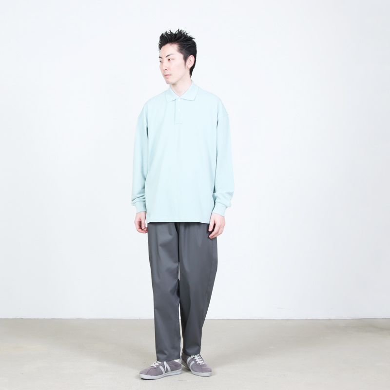 Graphpaper(����եڡ��ѡ�) Cotton Pique Jersey L/S Polo