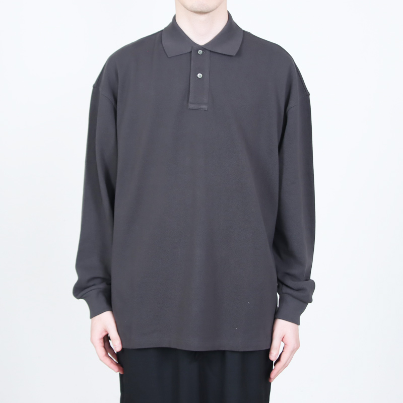 Graphpaper(����եڡ��ѡ�) Cotton Pique Jersey L/S Polo