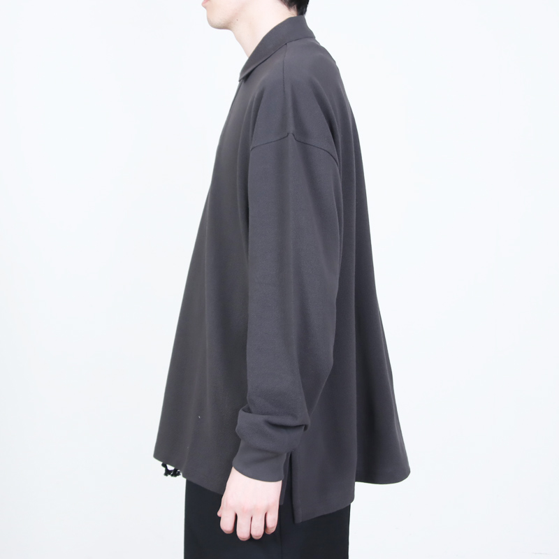 Graphpaper(����եڡ��ѡ�) Cotton Pique Jersey L/S Polo