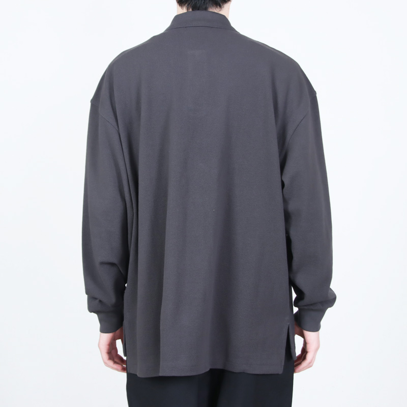 Graphpaper(����եڡ��ѡ�) Cotton Pique Jersey L/S Polo