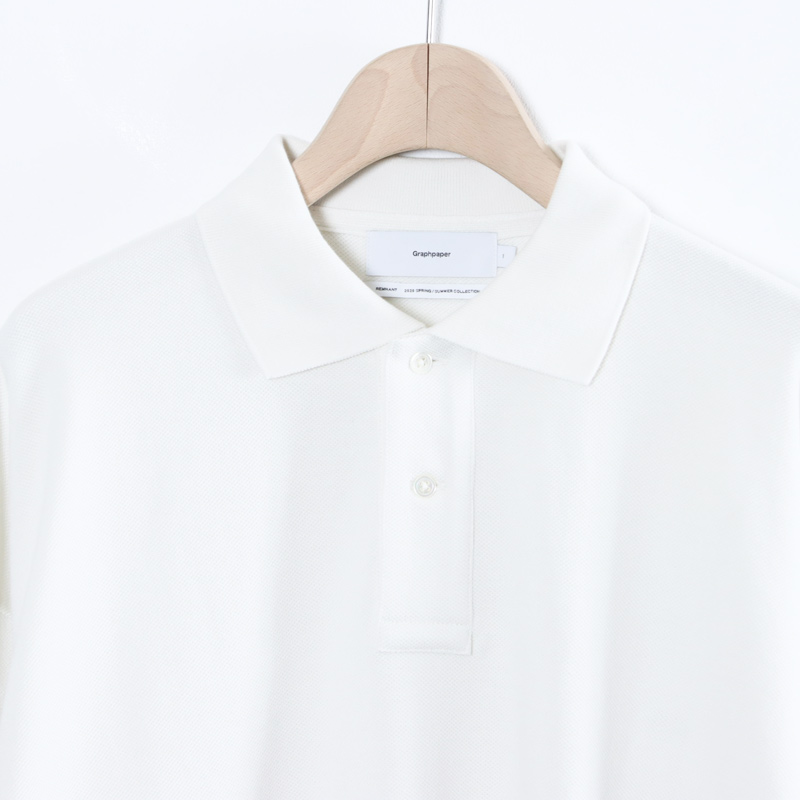 Graphpaper(����եڡ��ѡ�) Cotton Pique Jersey L/S Polo