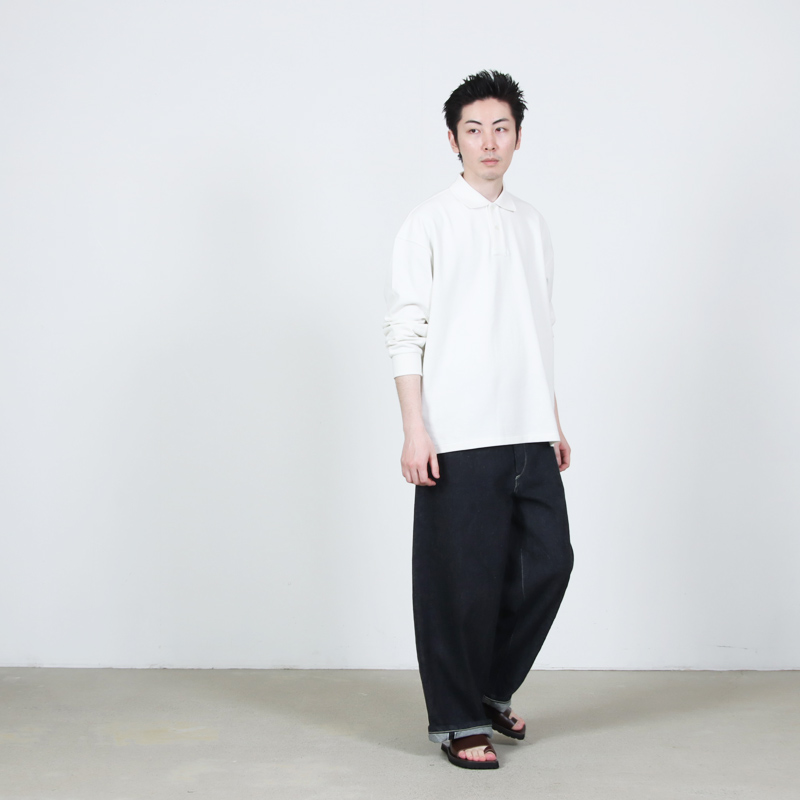 Graphpaper(����եڡ��ѡ�) Cotton Pique Jersey L/S Polo