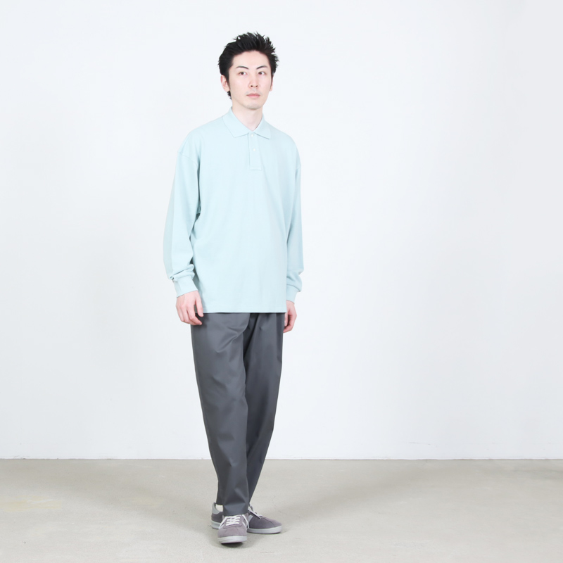 Graphpaper(����եڡ��ѡ�) Cotton Pique Jersey L/S Polo