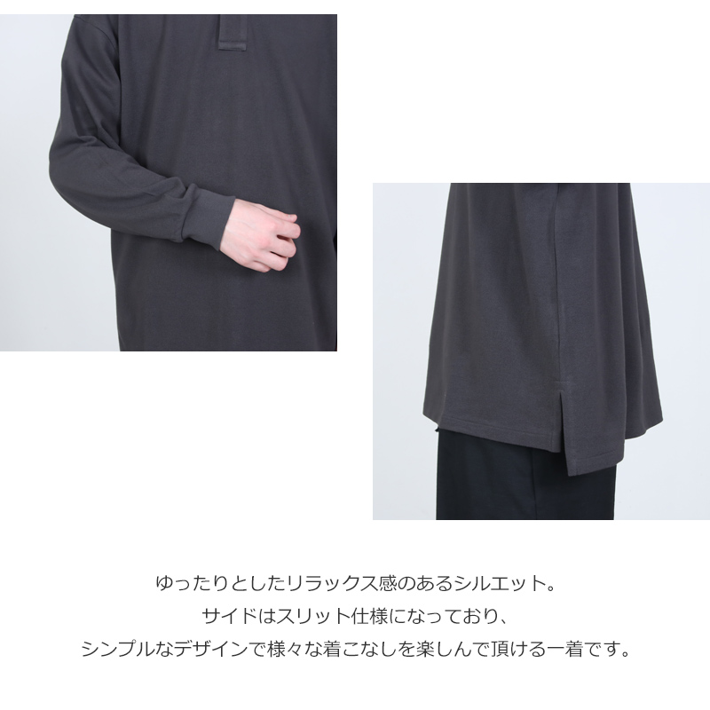 Graphpaper(����եڡ��ѡ�) Cotton Pique Jersey L/S Polo