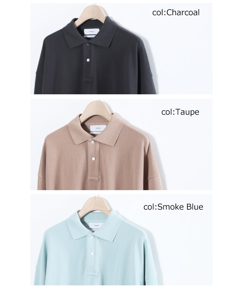 Graphpaper(����եڡ��ѡ�) Cotton Pique Jersey L/S Polo