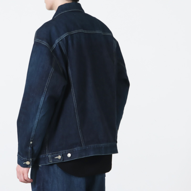 Graphpaper(����եڡ��ѡ�) Selvage Denim Trucker Jacket -DARK FADE-