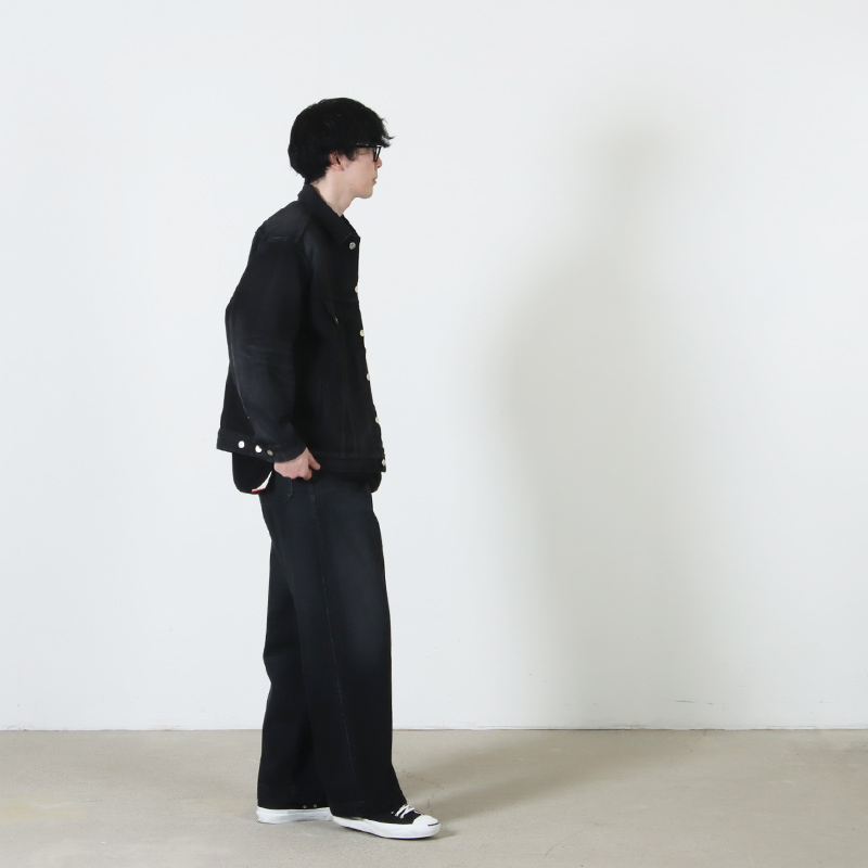 Graphpaper(����եڡ��ѡ�) Selvage Denim Trucker Jacket -DARK FADE-