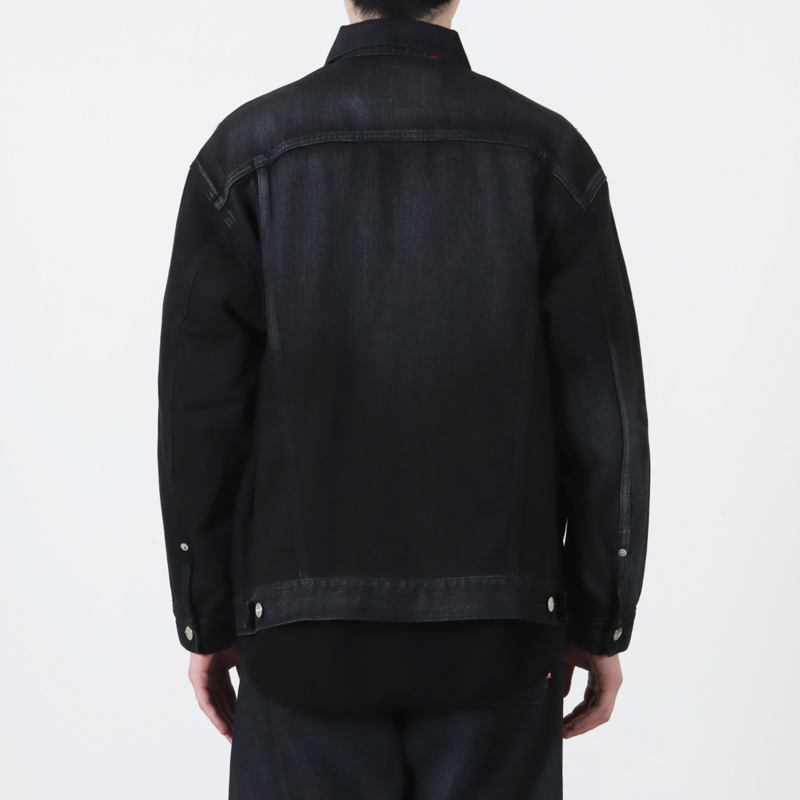 Graphpaper(����եڡ��ѡ�) Selvage Denim Trucker Jacket -DARK FADE-