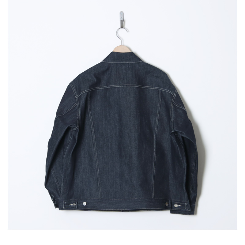 Graphpaper(����եڡ��ѡ�) Selvage Denim Trucker Jacket �� INDIGO RIGID �� BLACK WASHED