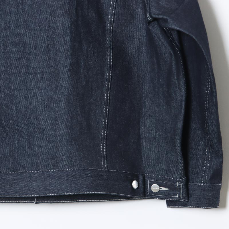 Graphpaper(����եڡ��ѡ�) Selvage Denim Trucker Jacket �� INDIGO RIGID �� BLACK WASHED