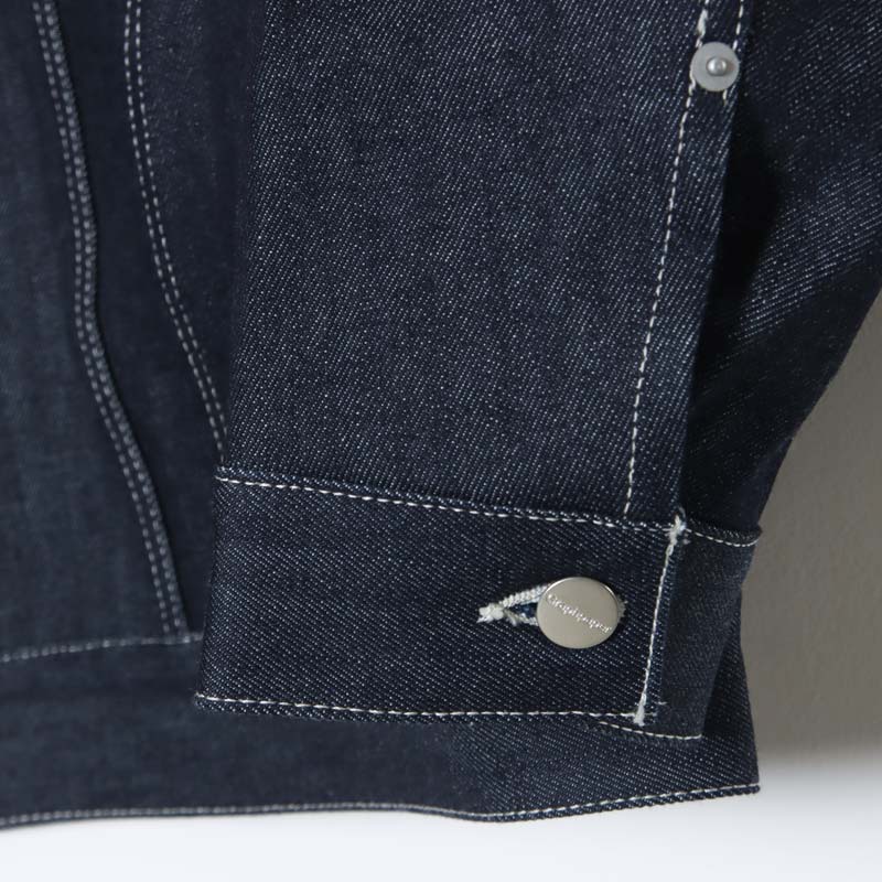 Graphpaper(����եڡ��ѡ�) Selvage Denim Trucker Jacket �� INDIGO RIGID �� BLACK WASHED
