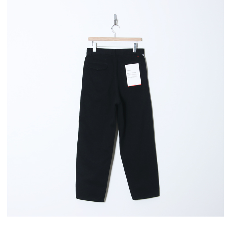 Graphpaper(����եڡ��ѡ�) Selvage Denim Two Tuck Tapered Pants�� INDIGO RIGID �� BLACK WASHED