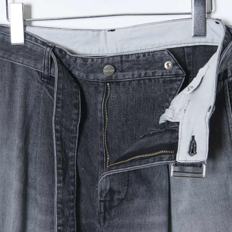 Graphpaper(����եڡ��ѡ�) Selvage Denim Belted Pants -LIGHT FADE-