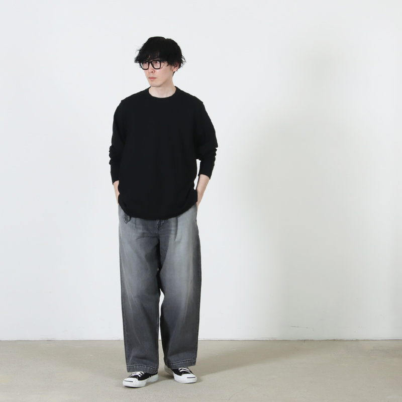 Graphpaper(����եڡ��ѡ�) Selvage Denim Belted Pants -LIGHT FADE-