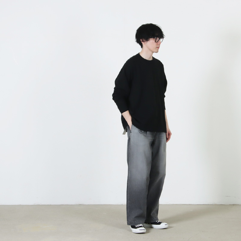 Graphpaper(����եڡ��ѡ�) Selvage Denim Belted Pants -LIGHT FADE-