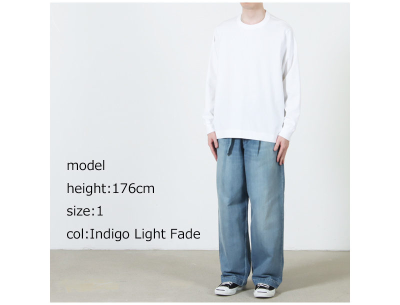 Graphpaper(����եڡ��ѡ�) Selvage Denim Belted Pants -LIGHT FADE-