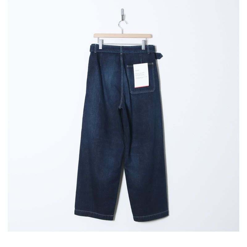 Graphpaper(����եڡ��ѡ�) Selvage Denim Belted Pants -DARK FADE-