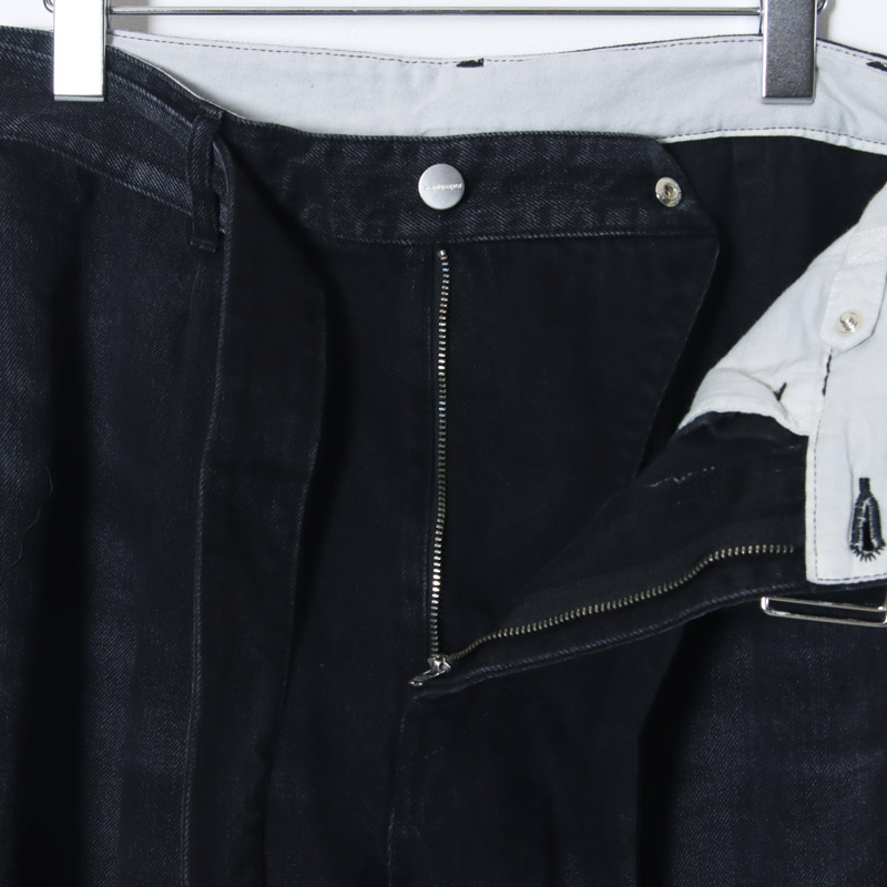 Graphpaper(����եڡ��ѡ�) Selvage Denim Belted Pants -DARK FADE-