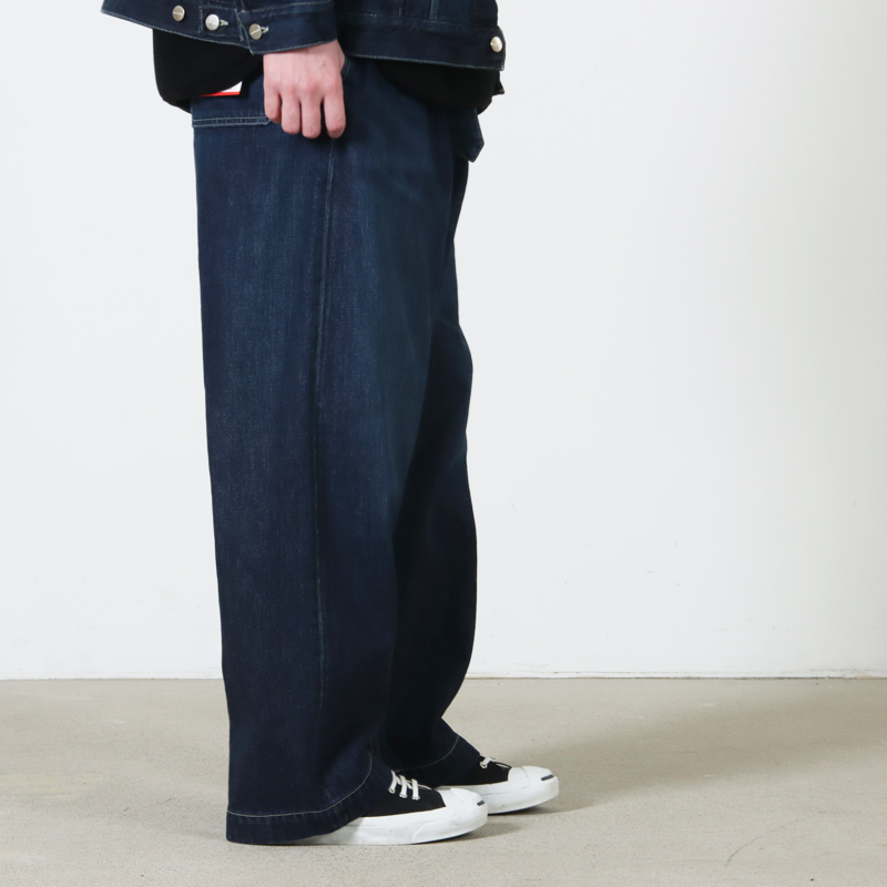 Graphpaper(����եڡ��ѡ�) Selvage Denim Belted Pants -DARK FADE-