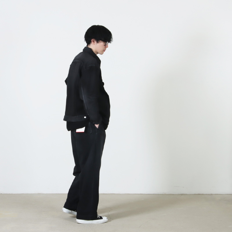 Graphpaper(����եڡ��ѡ�) Selvage Denim Belted Pants -DARK FADE-