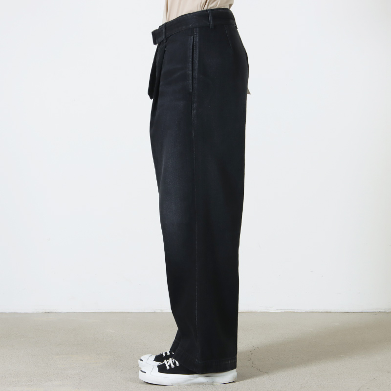 Graphpaper(����եڡ��ѡ�) Selvage Denim Belted Pants -DARK FADE-