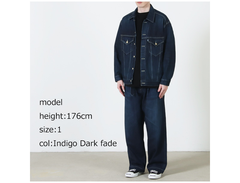Graphpaper(����եڡ��ѡ�) Selvage Denim Belted Pants -DARK FADE-