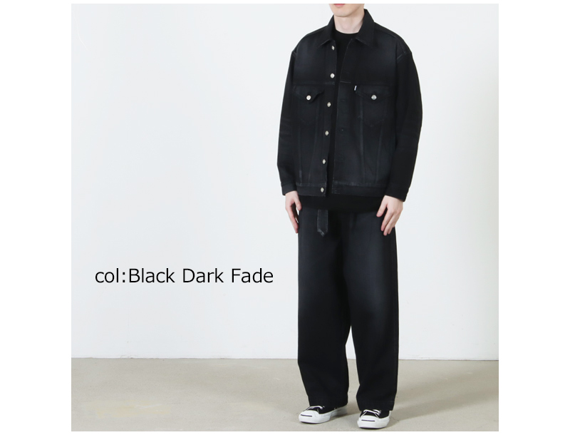 Graphpaper(����եڡ��ѡ�) Selvage Denim Belted Pants -DARK FADE-