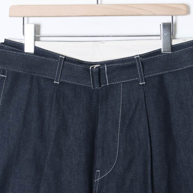 Graphpaper(����եڡ��ѡ�) Selvage Denim Belted Pants �� INDIGO RIGID �� BLACK WASHED