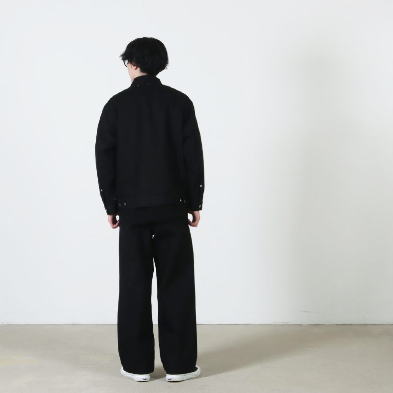 Graphpaper(����եڡ��ѡ�) Selvage Denim Belted Pants �� INDIGO RIGID �� BLACK WASHED