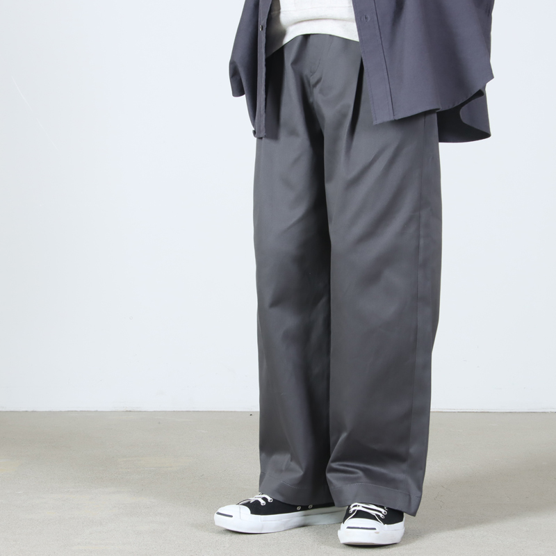 グラフペーパー ウェストポイント ワイド チノ ストレート トラウザーズ Graphpaper (グラフペーパー) Westpoint Chino Wide Straight Trousers
