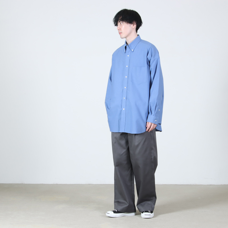 Graphpaper (グラフペーパー) Oxford L/S Oversized B.D Shirt