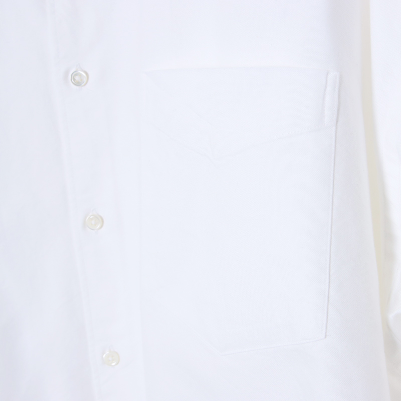 Graphpaper(����եڡ��ѡ�) Oxford L/S Oversized Band Collar Shirt