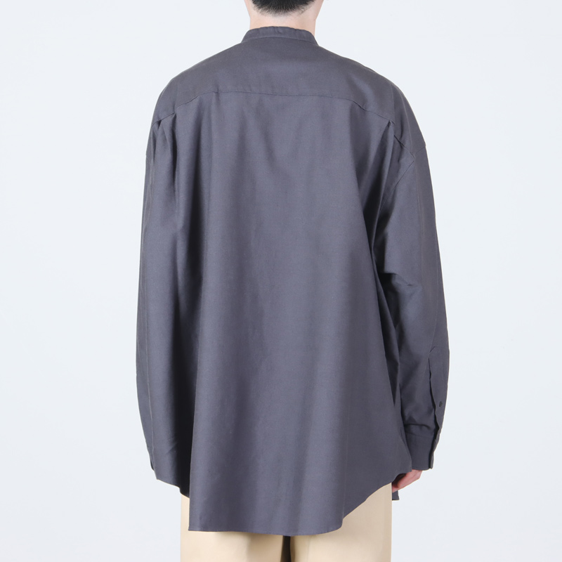 Graphpaper (グラフペーパー) Oxford L/S Oversized Band Collar Shirt