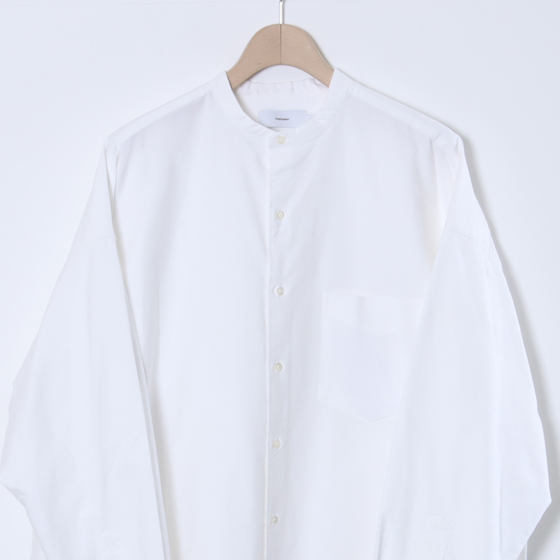 Graphpaper (グラフペーパー) Oxford L/S Oversized Band Collar Shirt