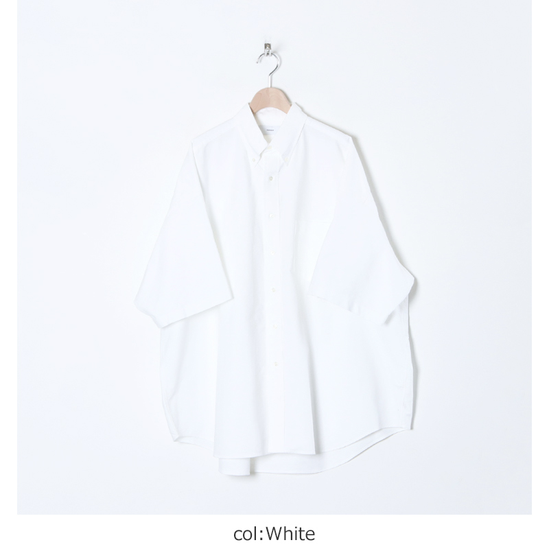 Graphpaper(����եڡ��ѡ�) Oxford S/S Oversized B.D Shirt