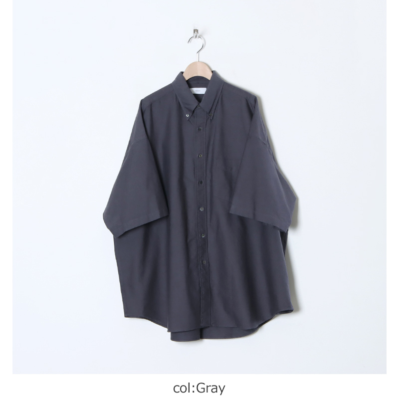 Graphpaper(����եڡ��ѡ�) Oxford S/S Oversized B.D Shirt