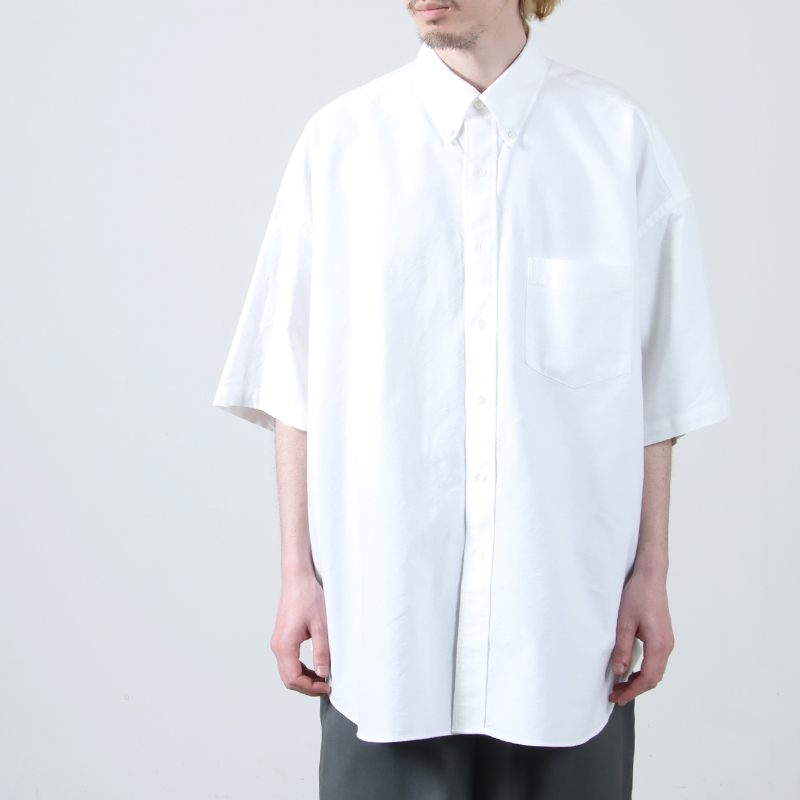 Graphpaper (グラフペーパー) Oxford S/S Oversized B.D Shirt