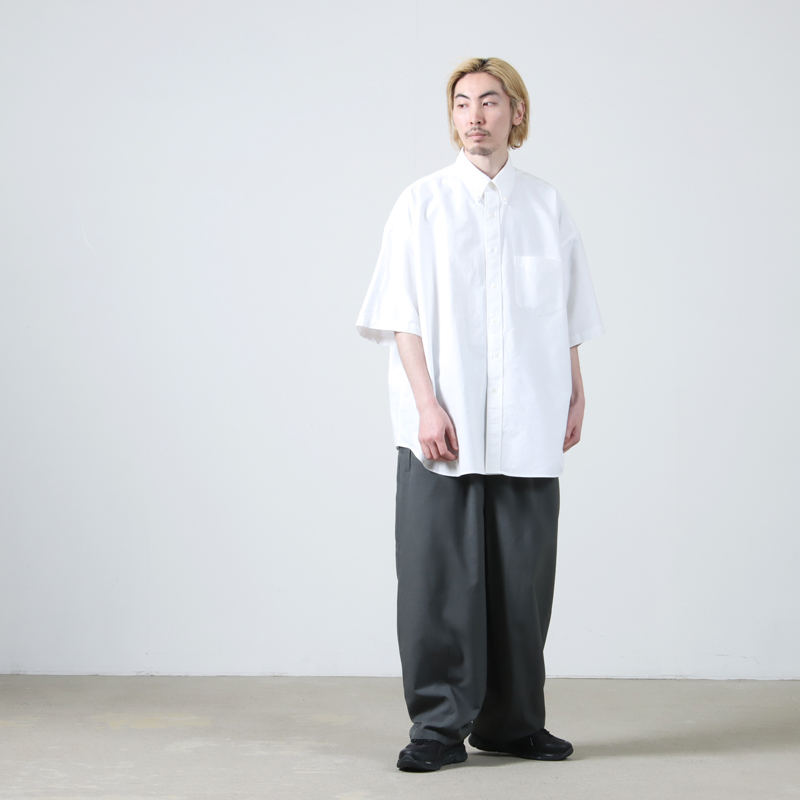 Graphpaper(����եڡ��ѡ�) Oxford S/S Oversized B.D Shirt