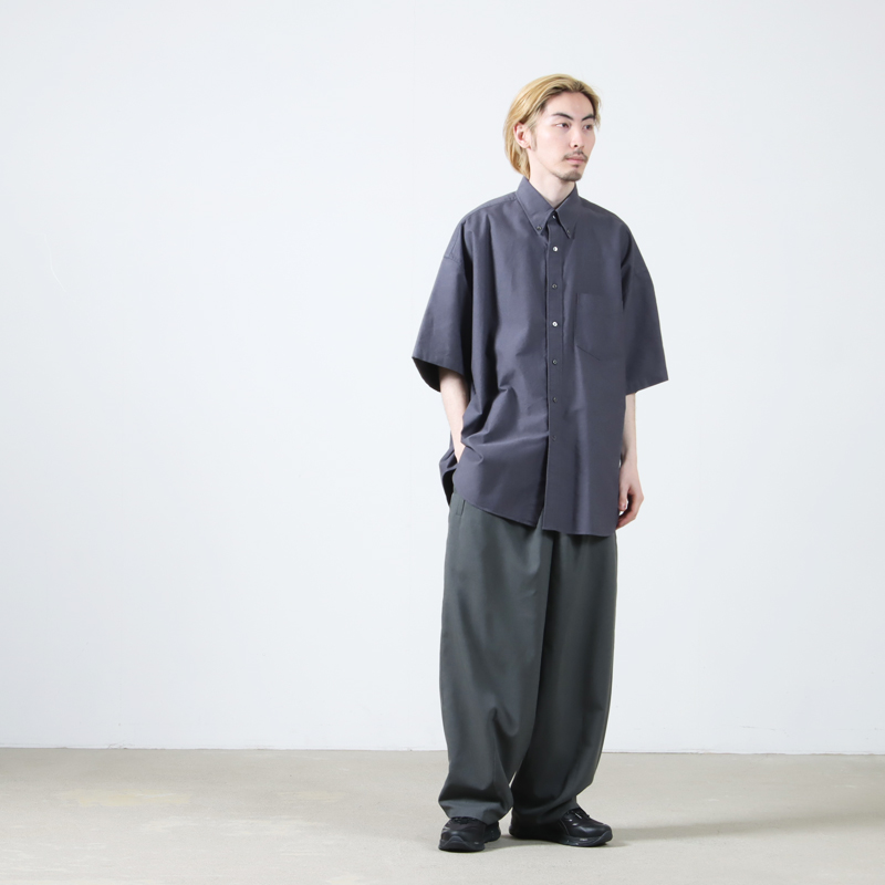 Graphpaper(����եڡ��ѡ�) Oxford S/S Oversized B.D Shirt