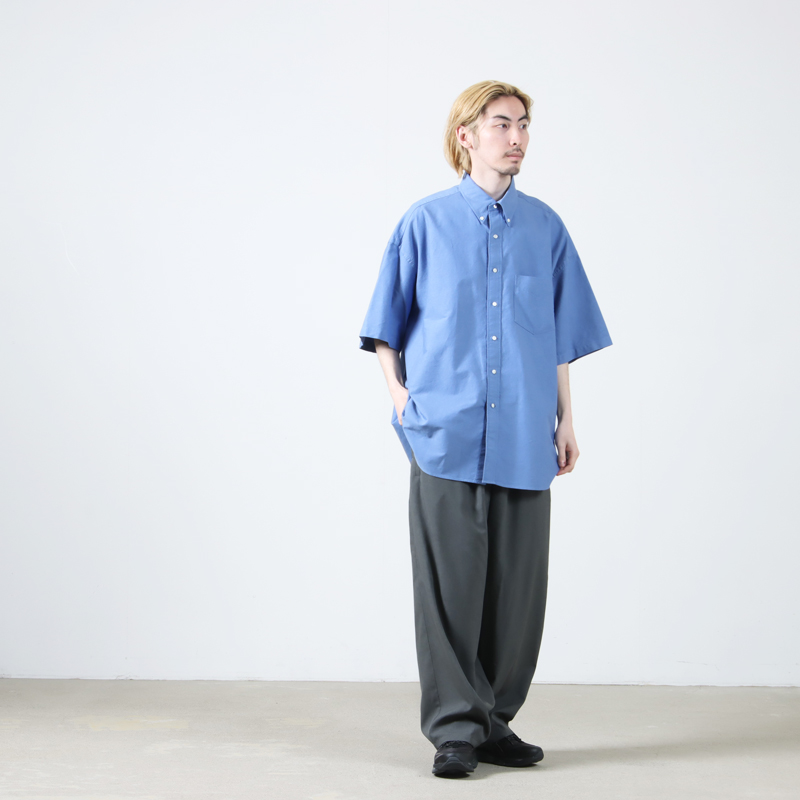 Graphpaper(����եڡ��ѡ�) Oxford S/S Oversized B.D Shirt