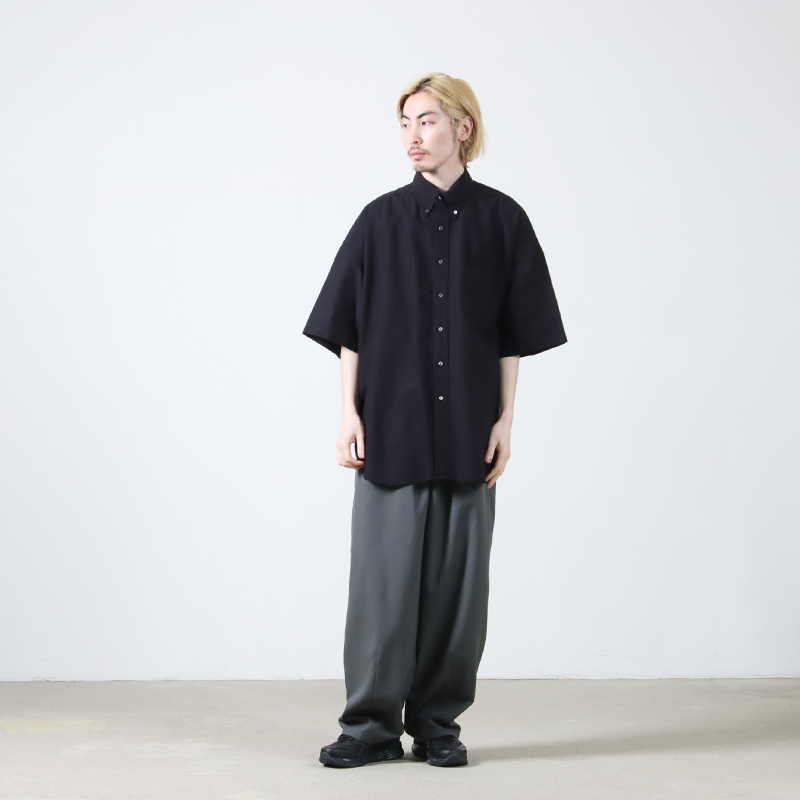 Graphpaper(����եڡ��ѡ�) Oxford S/S Oversized B.D Shirt